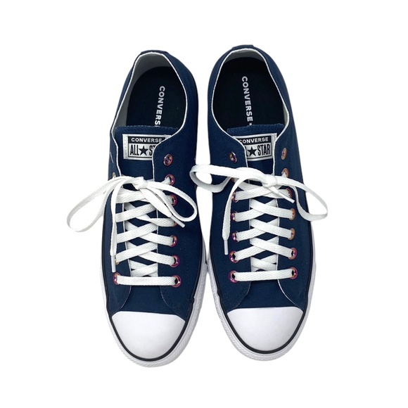 Converse Ctas Low Shoes Skate Casual Men's Size Navy Canvas Custom 168958C-WBP - Picture 7 of 12